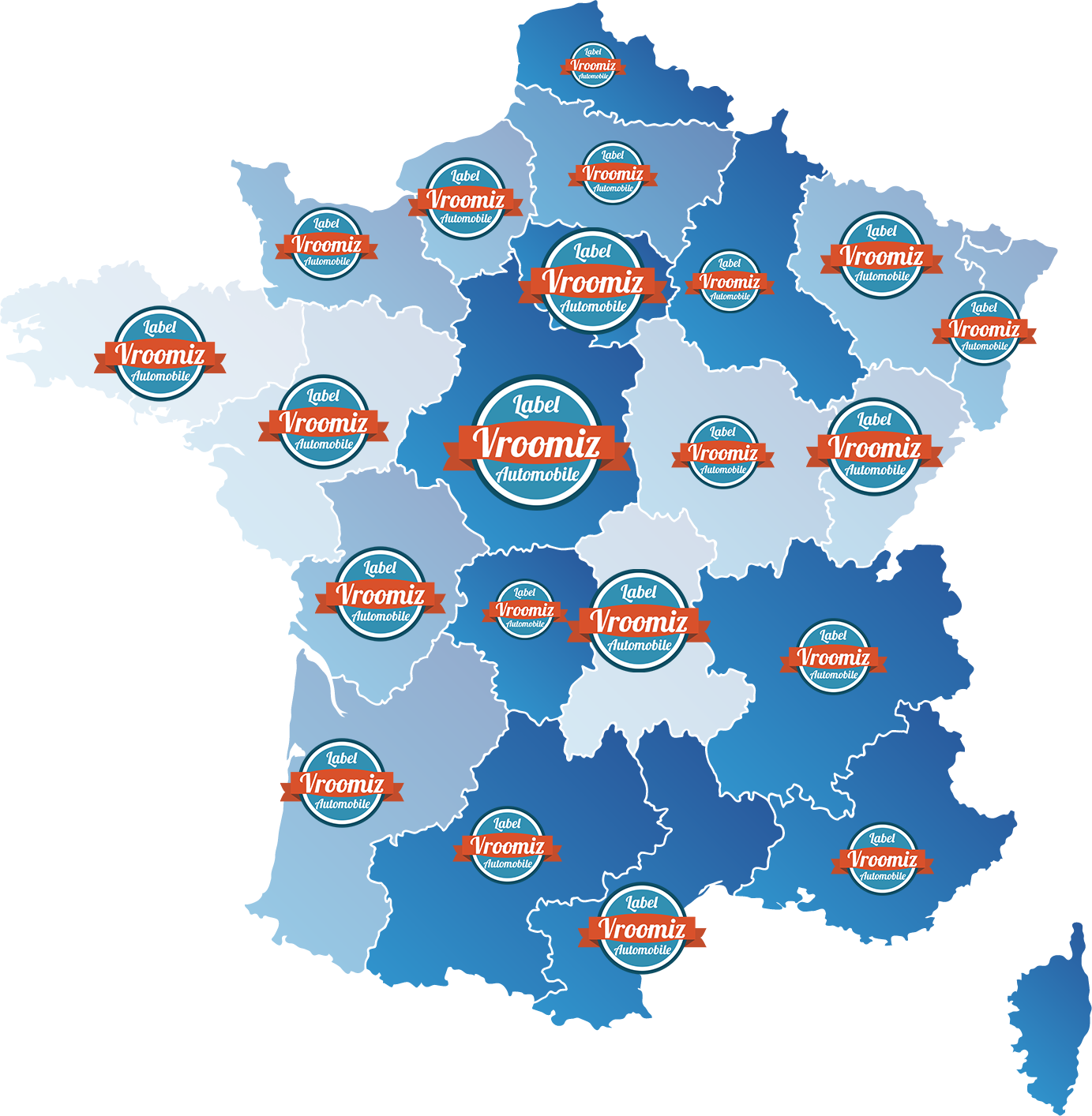 Carte france vroomiz